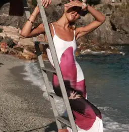 With Harper Lu Slip Dress Pearl Lily Floral Size Small / AU 8 for rent on The Volte - image 5