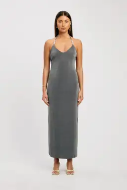 Kookai Selena Midi Dress Sicilian Green Size 8 for rent on The Volte - image 1