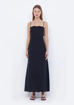 Bec and Bridge Tallulah Maxi Dress Black Size 8
