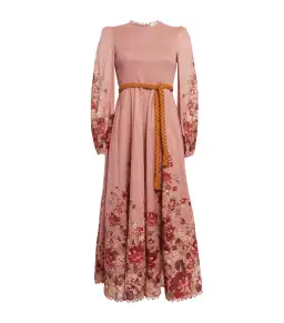 Zimmermann Cassia Shirred Midi Dress Musk Floral Size 3 / AU 14 for rent on The Volte - image 3
