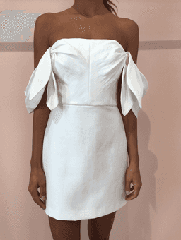 Acler Selkin Dress Ivory White Size 6 for rent on The Volte - image 5