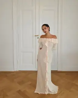 Arcina Ori Mila Dress In Beige Size S / AU 8 for rent on The Volte - image 5