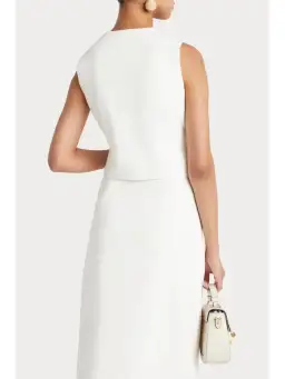 Husk Maya Waistcoat & Skirt in White Size AU 8 for rent on The Volte - image 3