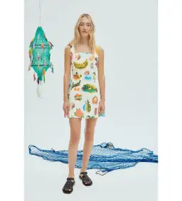 Alemais Samaki Mini Dress Print Size 8 for rent on The Volte - image 1