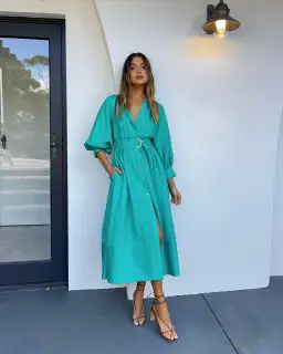 Sheike Piper Dress in Green Size 14