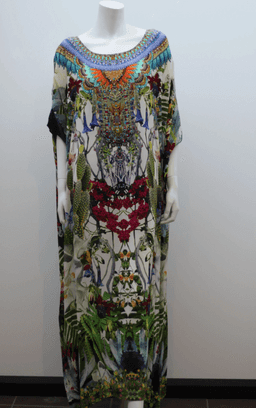 Camilla 'Exotic Hypnotic' Round Neck Kaftan