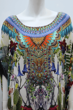 Camilla 'Exotic Hypnotic' Round Neck Kaftan