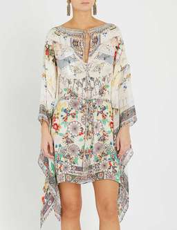 Camilla 'Time After Time' Short Kaftan With Sheer Sleeves