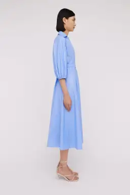 Scanlan Theodore Parachute Shirt Dress in Blue Size 10 for rent on The Volte - image 2
