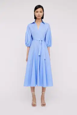 Scanlan Theodore Parachute Shirt Dress in Blue Size 10 for rent on The Volte - image 1