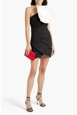 Rachel Gilbert Evana Mini Black White Size 4/AU 14