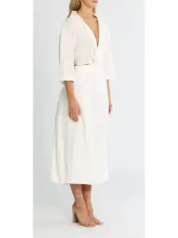 Camilla and Marc Marina Midi Dress in White Size AU 12  for rent on The Volte - image 2
