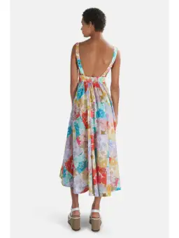 Zimmermann Bells Tie Front Long Dress Multi Floral Size 0P / AU 6 for rent on The Volte - image 2