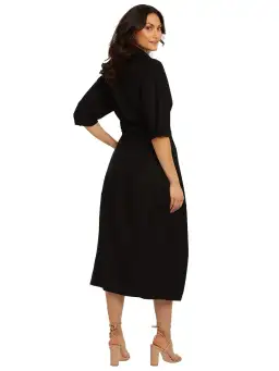Camilla and Marc Marina Midi Dress Black Size AU  12  for rent on The Volte - image 3