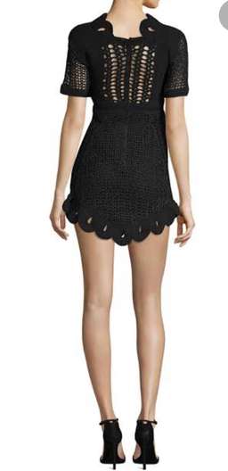 Alice McCall Black Crochet Dress