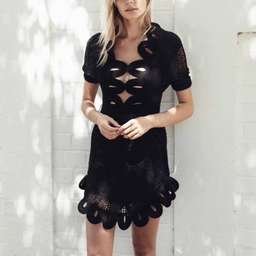 Alice McCall Black Crochet Dress