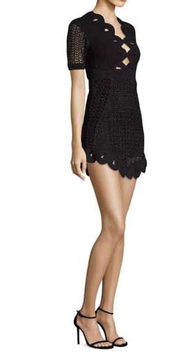 Alice McCall Black Crochet Dress