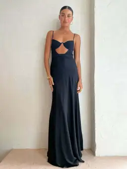 By Johnny Diandra Maxi Dress Black Size AU 6 for rent on The Volte - image 1
