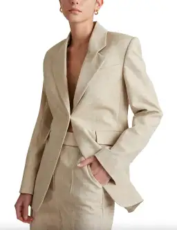 Camilla & Marc Abrera Two-Piece Suit Beige Size 8 for rent on The Volte - image 3