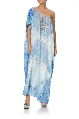 Camilla Cali Dreaming Kaftan Blue Print One Size for rent on The Volte - image 2