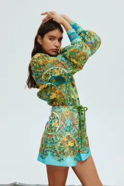 Alemais Sofie Blouse & Short Multi Floral Size AU 8  for rent on The Volte - image 3