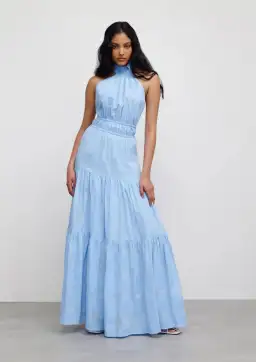 Significant Other Hunter Maxi Dress Blue Size 12