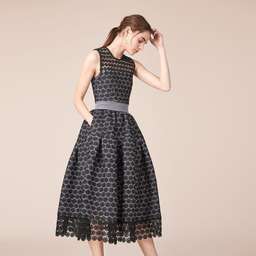 Maje Black Lace Ring Dress  for rent on The Volte - image 2