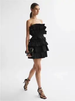 Acler Elsher Mini Dress Black Size 6 for rent on The Volte - image 7