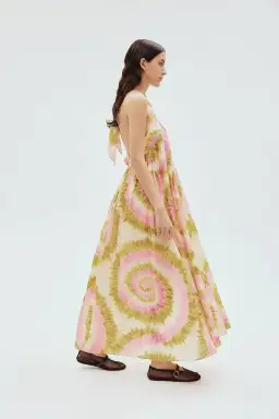 Alemais Flash Tie Neck Midi Dress in Multi Size AU 12   for rent on The Volte - image 4