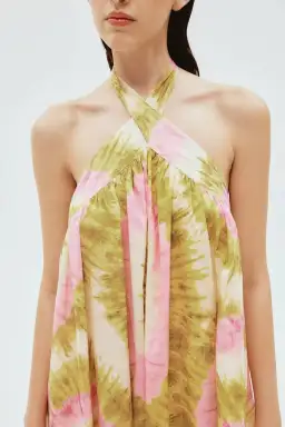 Alemais Flash Tie Neck Midi Dress in Multi Size AU 12   for rent on The Volte - image 3