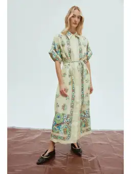 Alemais Velma Shirtdress in Print Size AU 10 for rent on The Volte - image 1