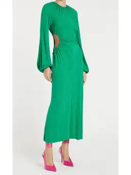 Rebecca Vallance Edie Cut Out Midi Dress in Green Size AU 8 for rent on The Volte - image 2