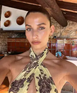 Bec & Bridge Malibu Bay Halter Midi Dress Citrus Plum Floral Size 8 for rent on The Volte - image 5