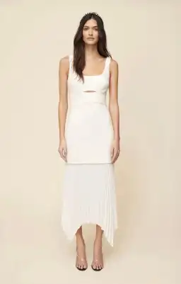 Sheike Hannah Midi Dress White Size 6