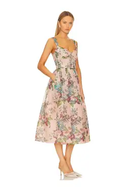Zimmermann Matchmaker Midi Dress Floral Size 3/ AU 14 for rent on The Volte - image 3