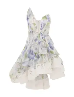 Zimmermann Natura Draped Mini Blue Floral Size 1 / AU 10
