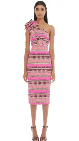 Eliya the Label Dahlia Midi Dress Pink Size XS / AU 6 for rent on The Volte - image 2