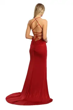 Tania Olsen Milton Gown in Red Size 6 for rent on The Volte - image 3