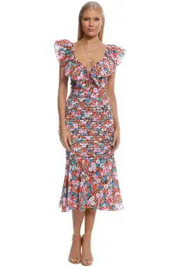 Talulah Cloud Nine Midi Dress Floral Size 6 for rent on The Volte - image 4
