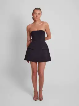 Odd Muse The Ultimate Muse Strapless Mini Dress in Black Size S / AU 8 for rent on The Volte - image 1