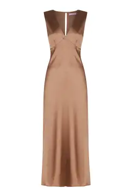Hansen and Gretel Jessa Dress Brown Size XS/ AU 6 for rent on The Volte - image 3