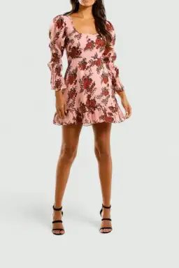Talulah Take A Chance LS Mini Dress in Pink Size 8 for rent on The Volte - image 1