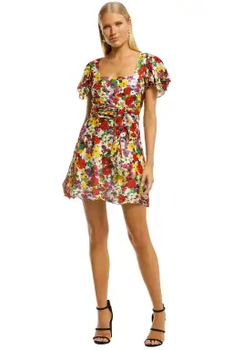 Talulah The Blossom Mini Dress in Cloud Dancer Size 6 for rent on The Volte - image 1