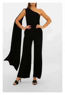 Carla Zampatti Homage to Carla Jumpsuit Black Size 8 for rent on The Volte - image 1