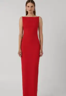 Effie Kats Gabby Gown in Cherry Red Size S / AU 8 for rent on The Volte - image 1