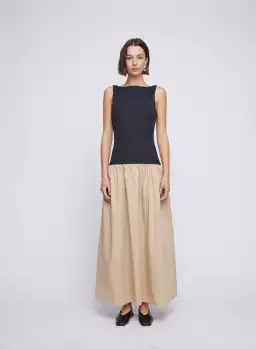 Anna Quan Juliana Two Tone Dress Latte Size 8 for rent on The Volte - image 2