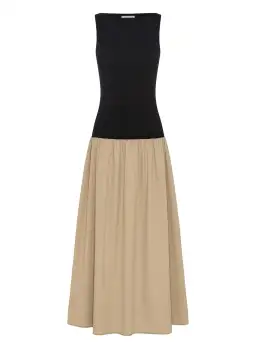 Anna Quan Juliana Two Tone Dress Latte Size 8 for rent on The Volte - image 4