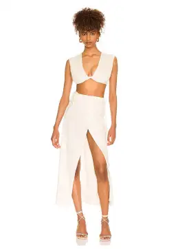 Hansen & Gretel Catalina Top Size 10 and Skirt Size 12 Set Sand