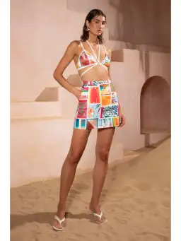 Eliya the label Taormina Shirt M / AU 10 and Monaco Skirt L / AU 12 in Print for rent on The Volte - image 4