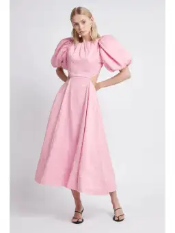 Aje Serendipity Cut Out Dress Pink Musk Size AU 8